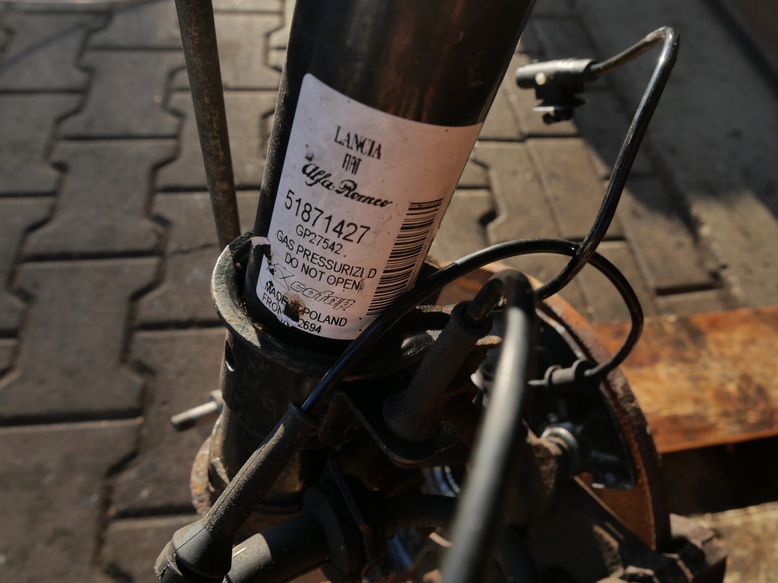 FIAT 500 swing shock absorber 51871427