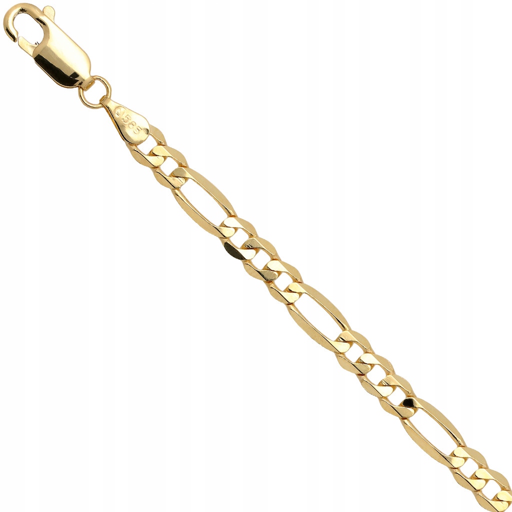 Bransoletka złota figaro 19cm 4.1mm złoto pr.585