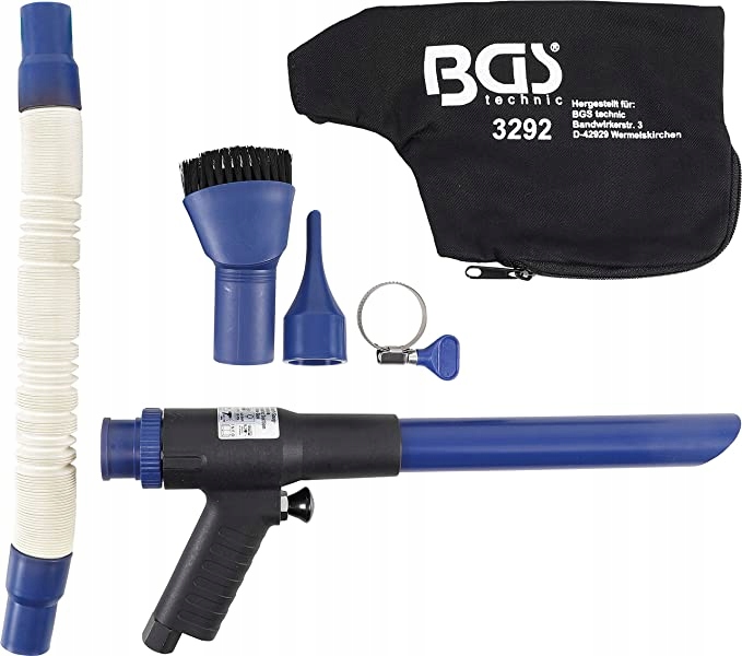 Pistolet do ssania i dmuchania, 9 szt. BGS