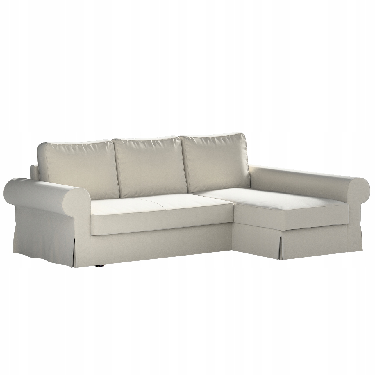 Potah na rozkládací pohovku Backabro s lehátkem Ikea černý