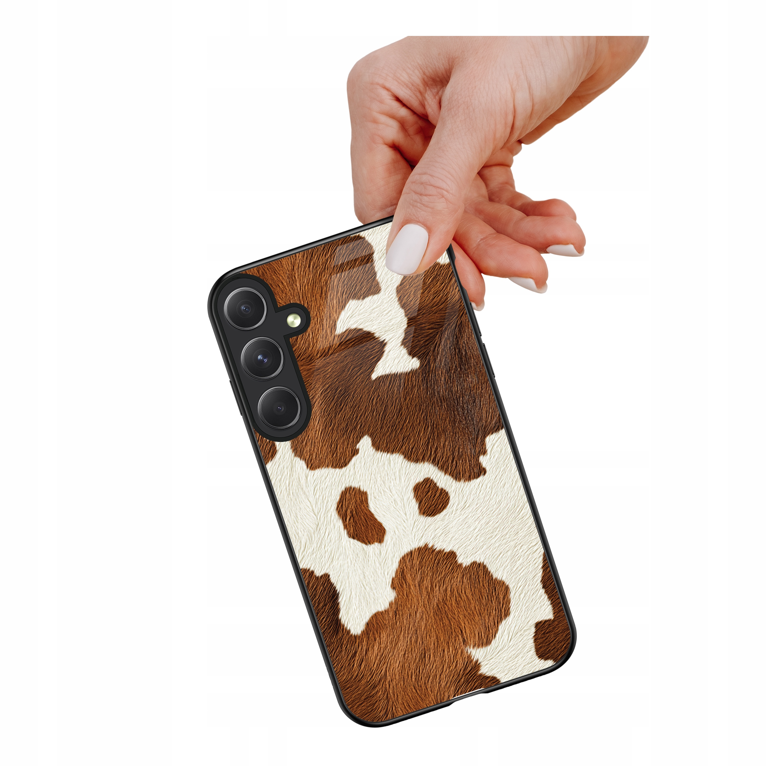 Etui szklane ceramiczne do Samsung Galaxy S25 Fe Krowa