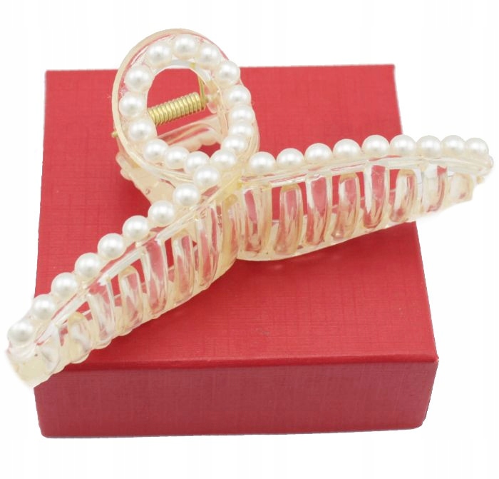 

Klamra Do Włosów Szczęka Duża 11 cm Perełki