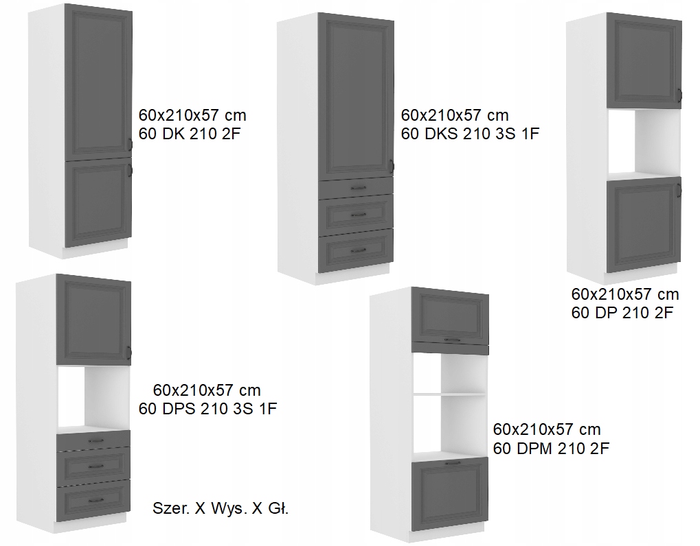 Szafka kuchenna ANIS 80 cm WISZĄCA Wysokość mebla 71.5 cm