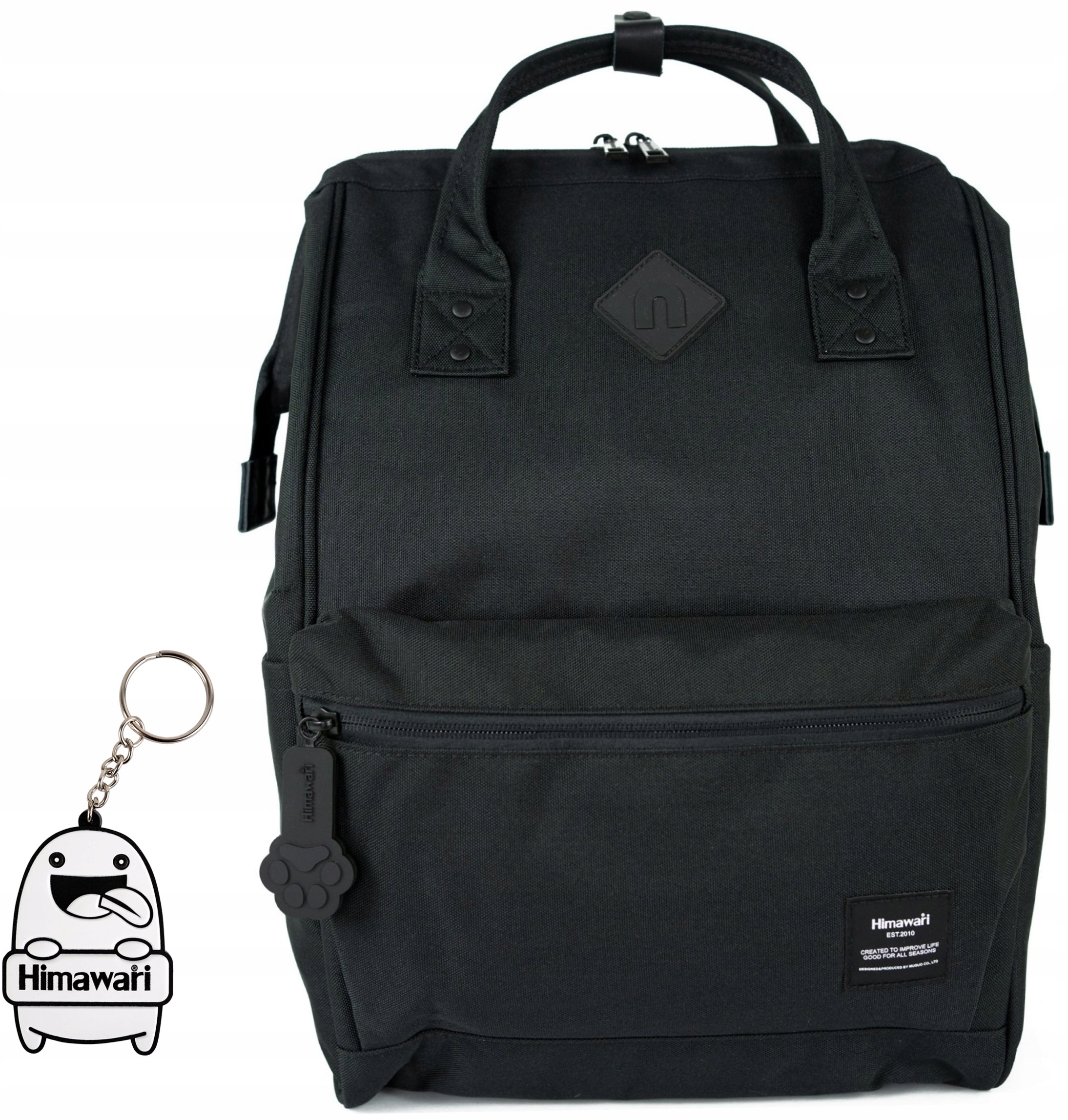 Batoh Himawari Kitten M do letadla, organizér Usb, lehký, černý
