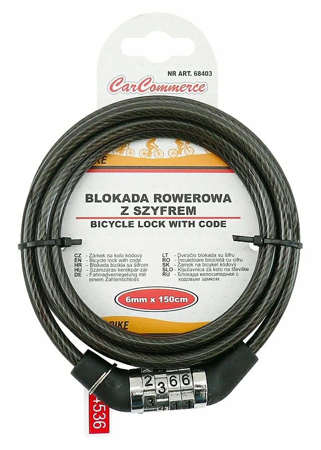 

Blokada Rowerowa na Szyfr Długa Carcommerce