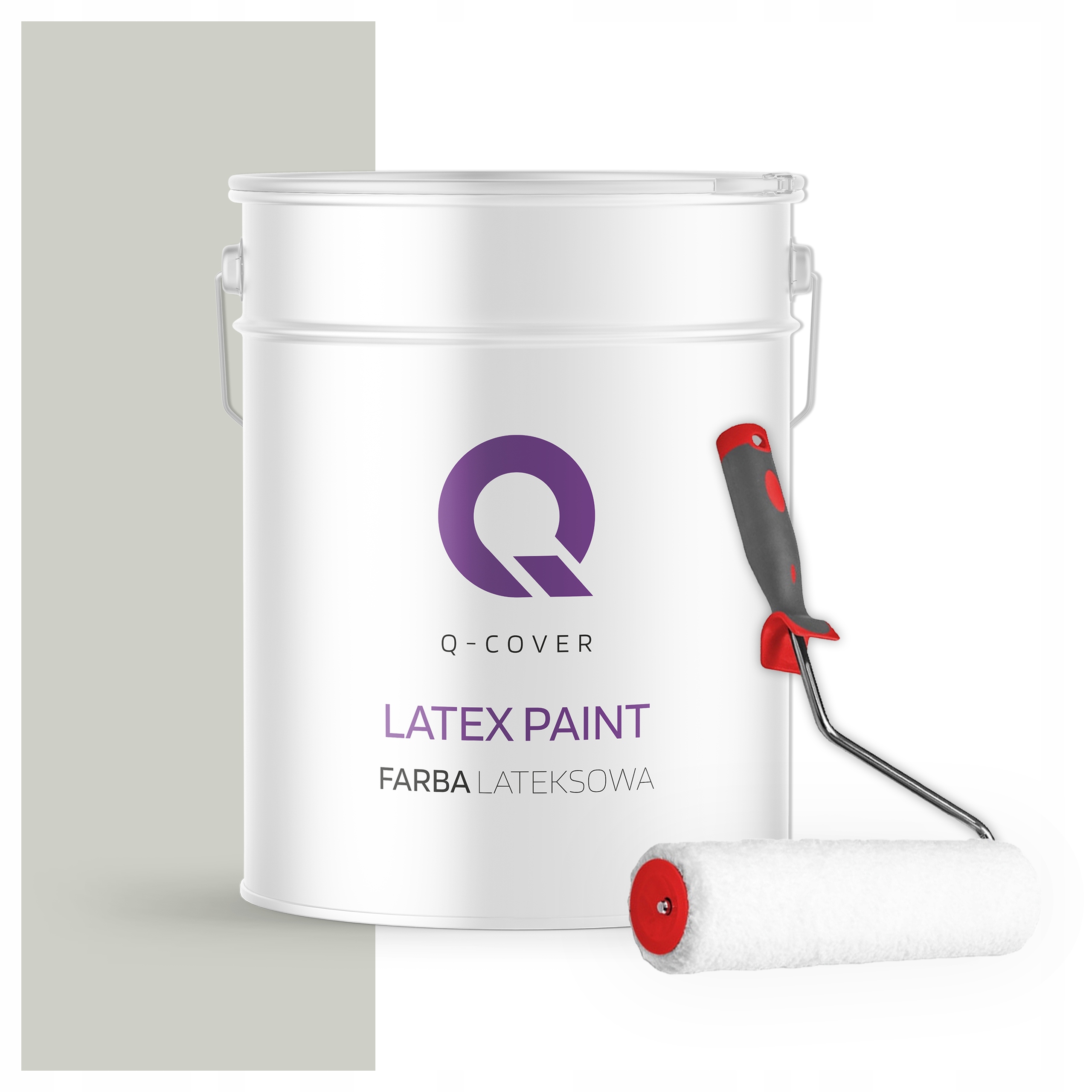 Latexová farba na steny stropov Hlboký mat 10L Khaki Svetlý H1762 valček