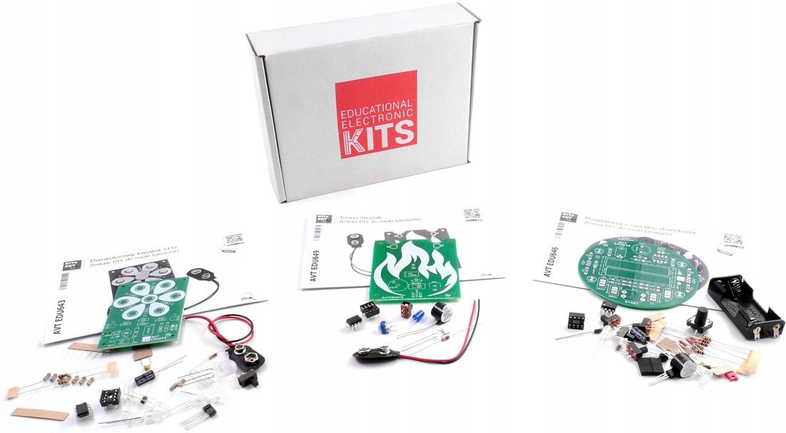 

Zestaw 3 kitów Diy do nauki lutowania, AVTEDUBOX1