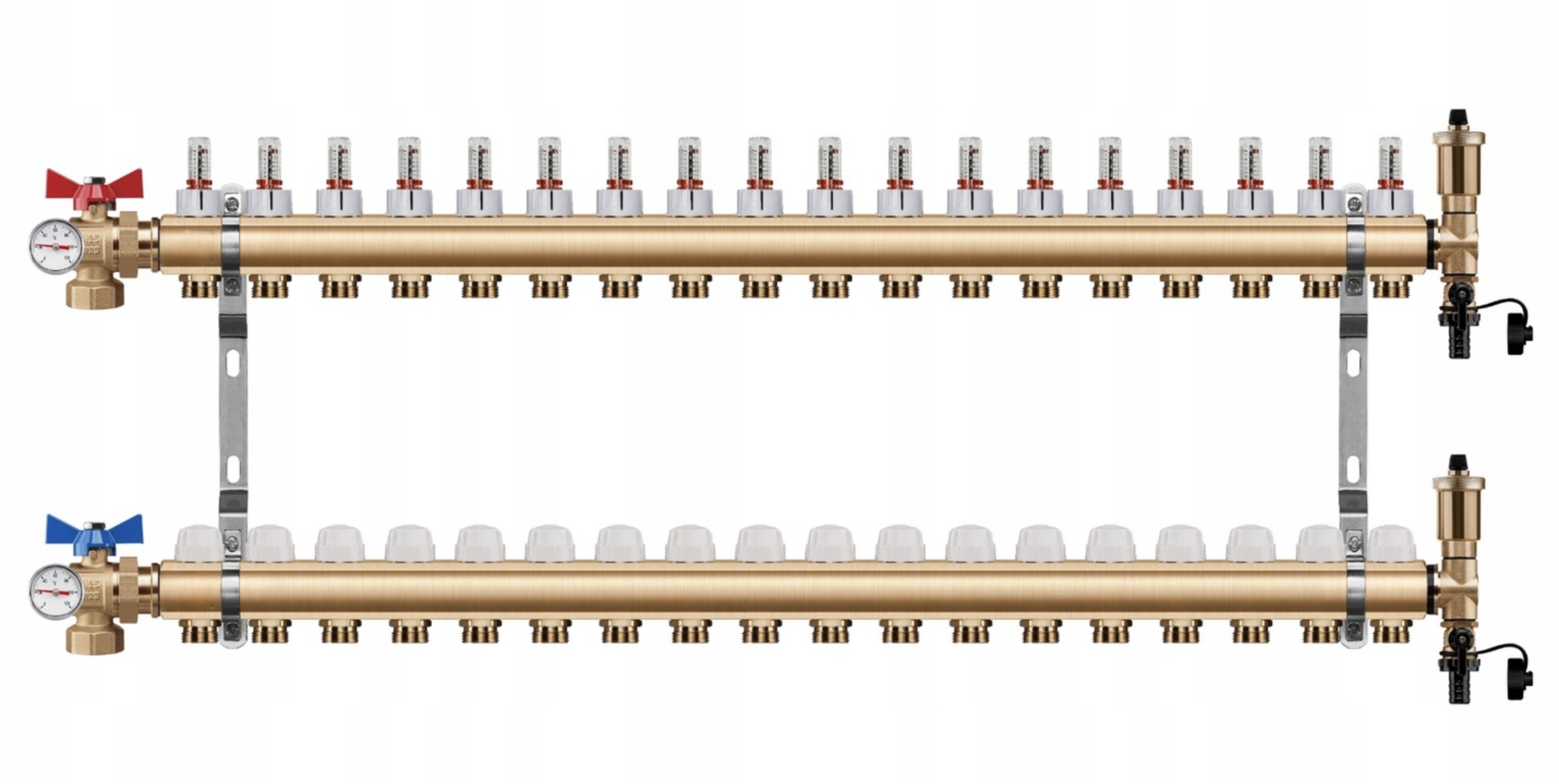 Rozdělovač podlahového vytápění 18 Pex Úhlový Kulový Ventil