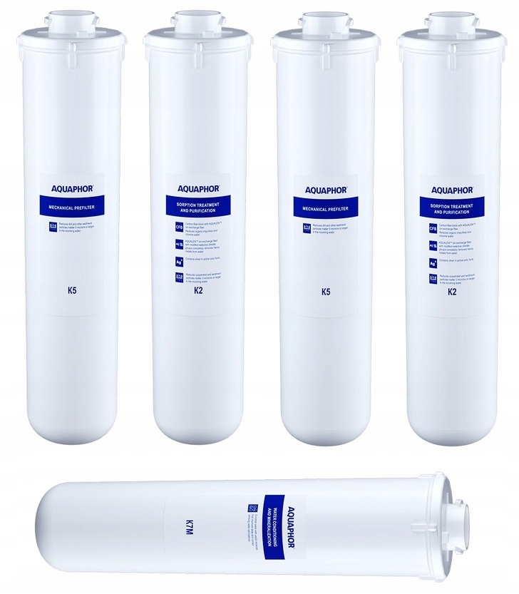 5 wkładów Aquaphor RO-101S Morion Filtry Na Rok