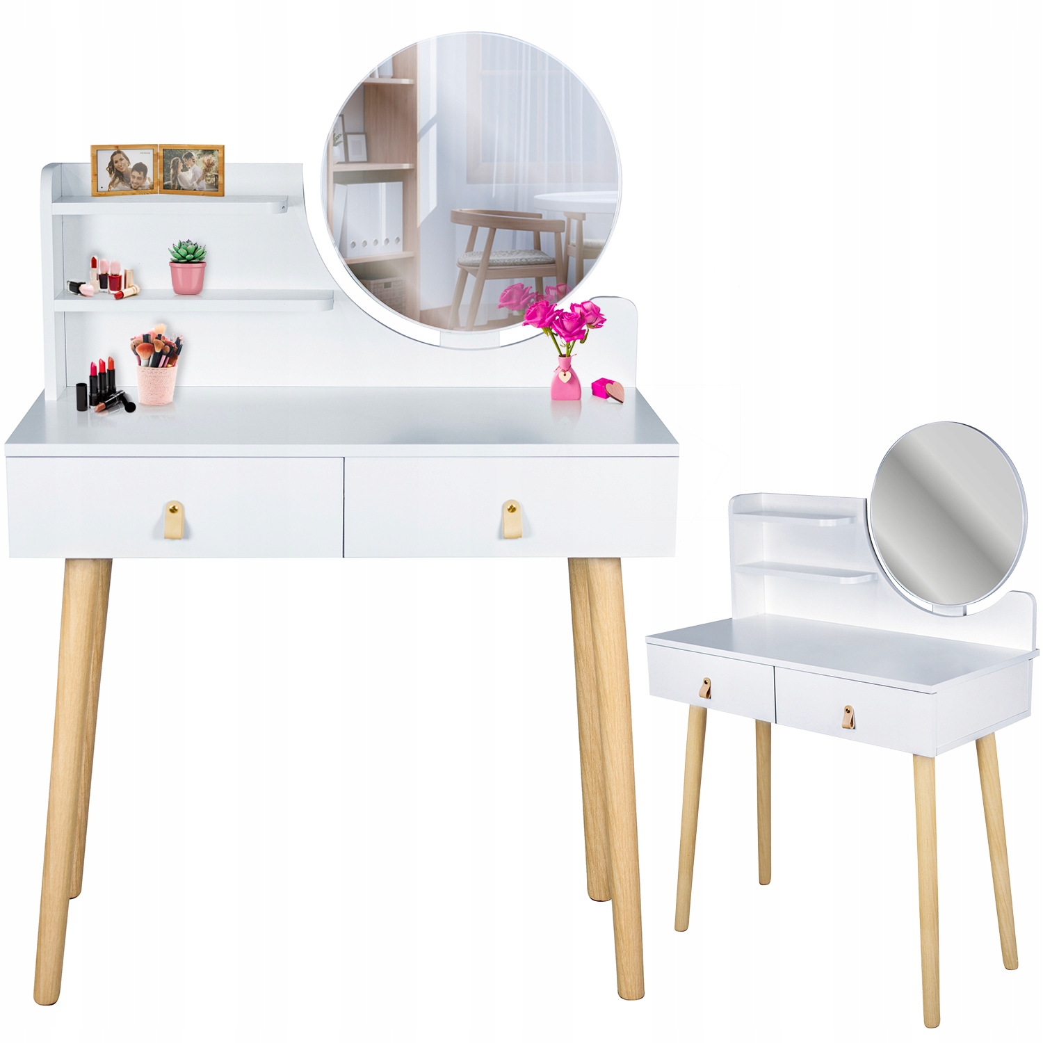 Luxusní toaletní stolek Lux s kosmetickým zrcadlem