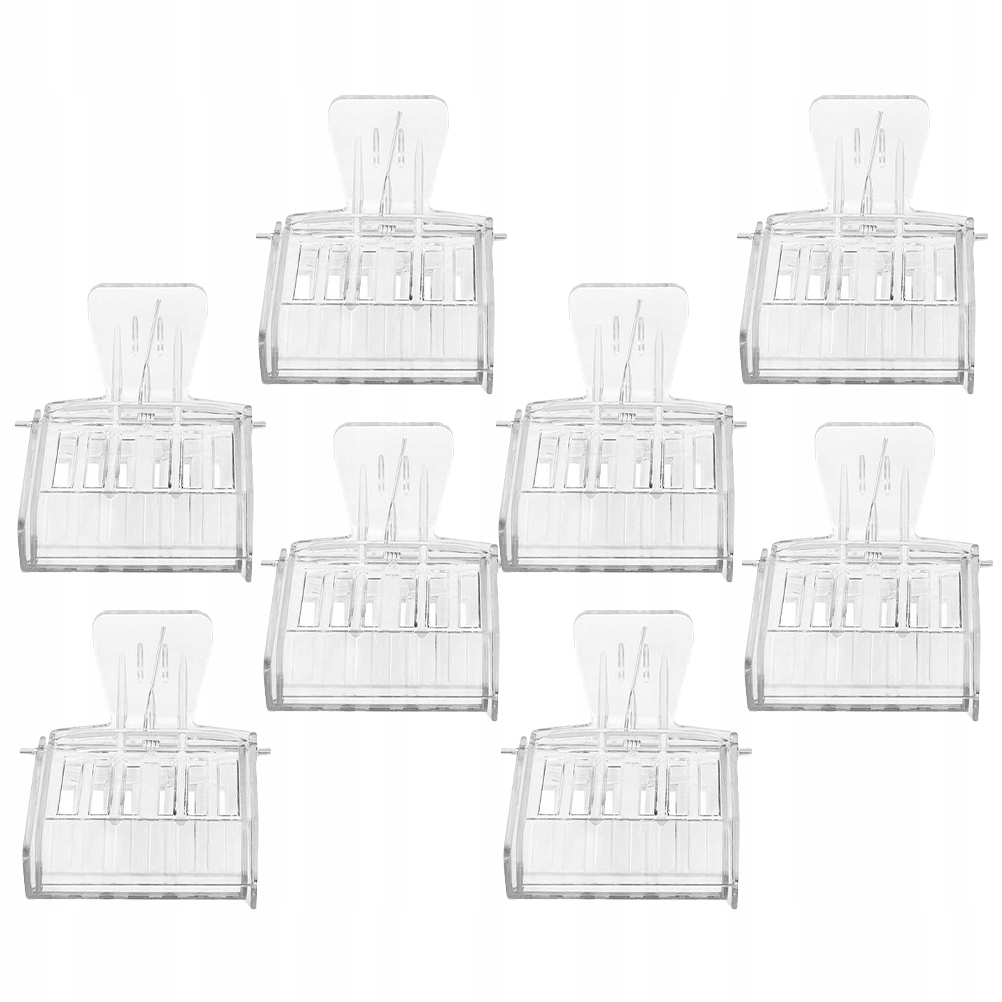 8 SZT. PRZEZROCZYSTYCH PLASTIKOWYCH KLIPÓW PSZCZELARSKICH PSZCZELKA