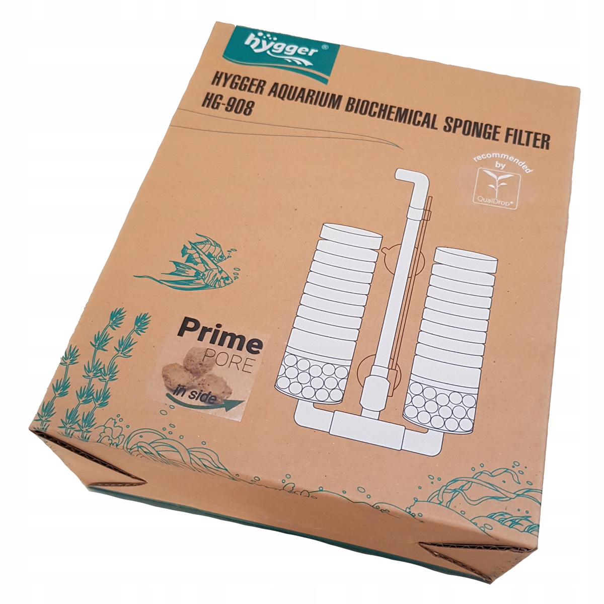 Levně Vnitřní houbový filtr Qualdrop hg2 biologický, chemický, mechanický