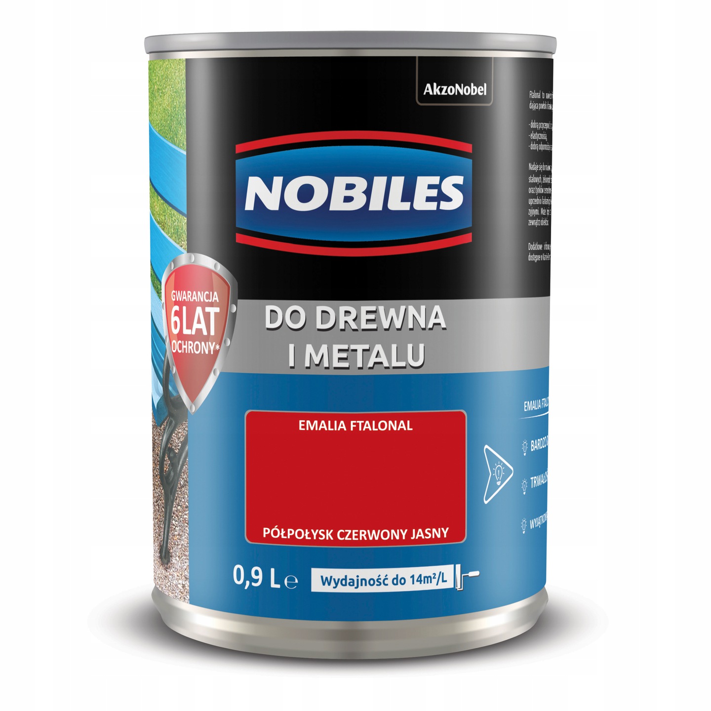 

Farba Drewno Metal Nobiles Czerwony Jasny 0,9L