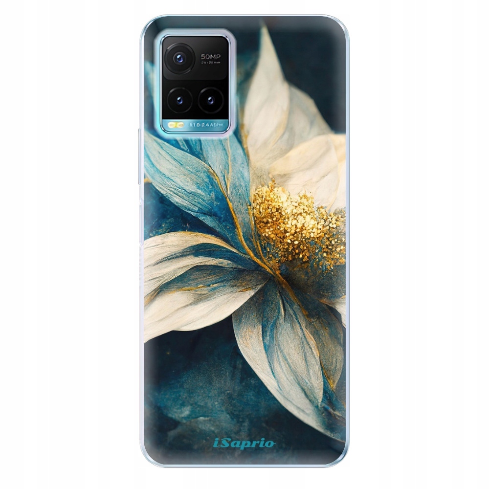 Silikonowe etui iSaprio Blue Petals do Vivo Y21 Y21s Y33s