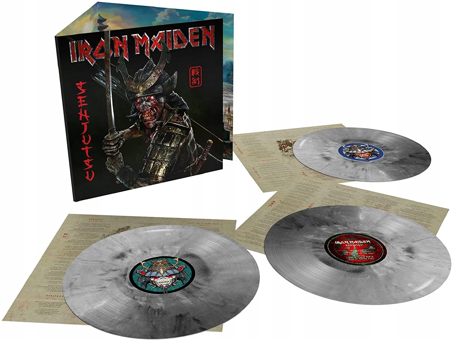 Iron Maiden Senjutsu Silver Black Marbled Winyl 3LP Special Edition