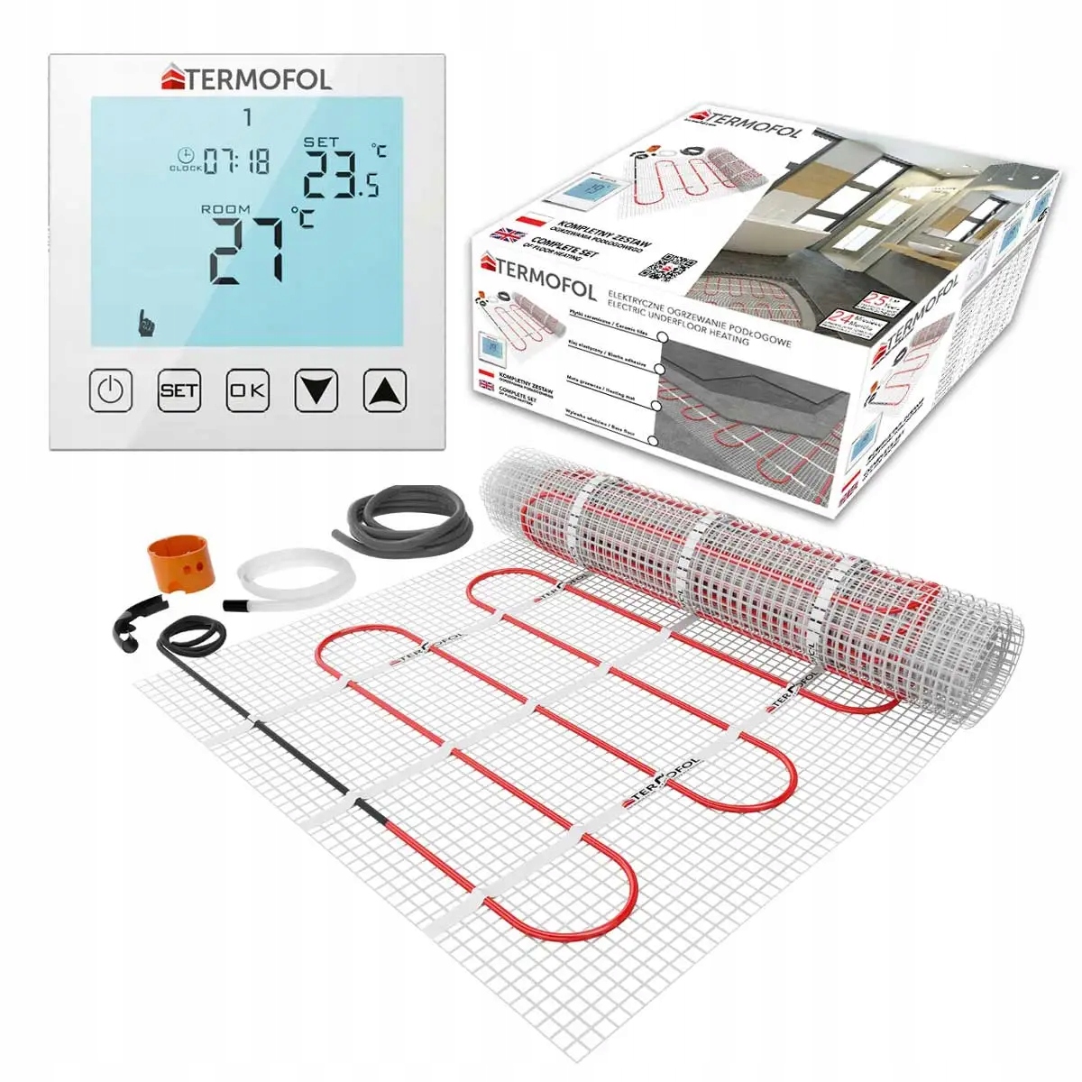 Sada vyhřívací podložka s termoregulátorem TF-HM-150.100.H1