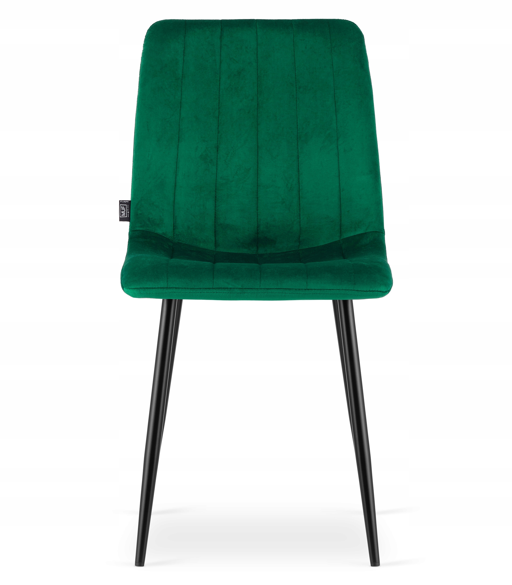 Krzesło Tapicerowane Welurowe Velvet do Salonu Kuchni Jadalni Zieleń Simple Głębokość mebla 51 cm