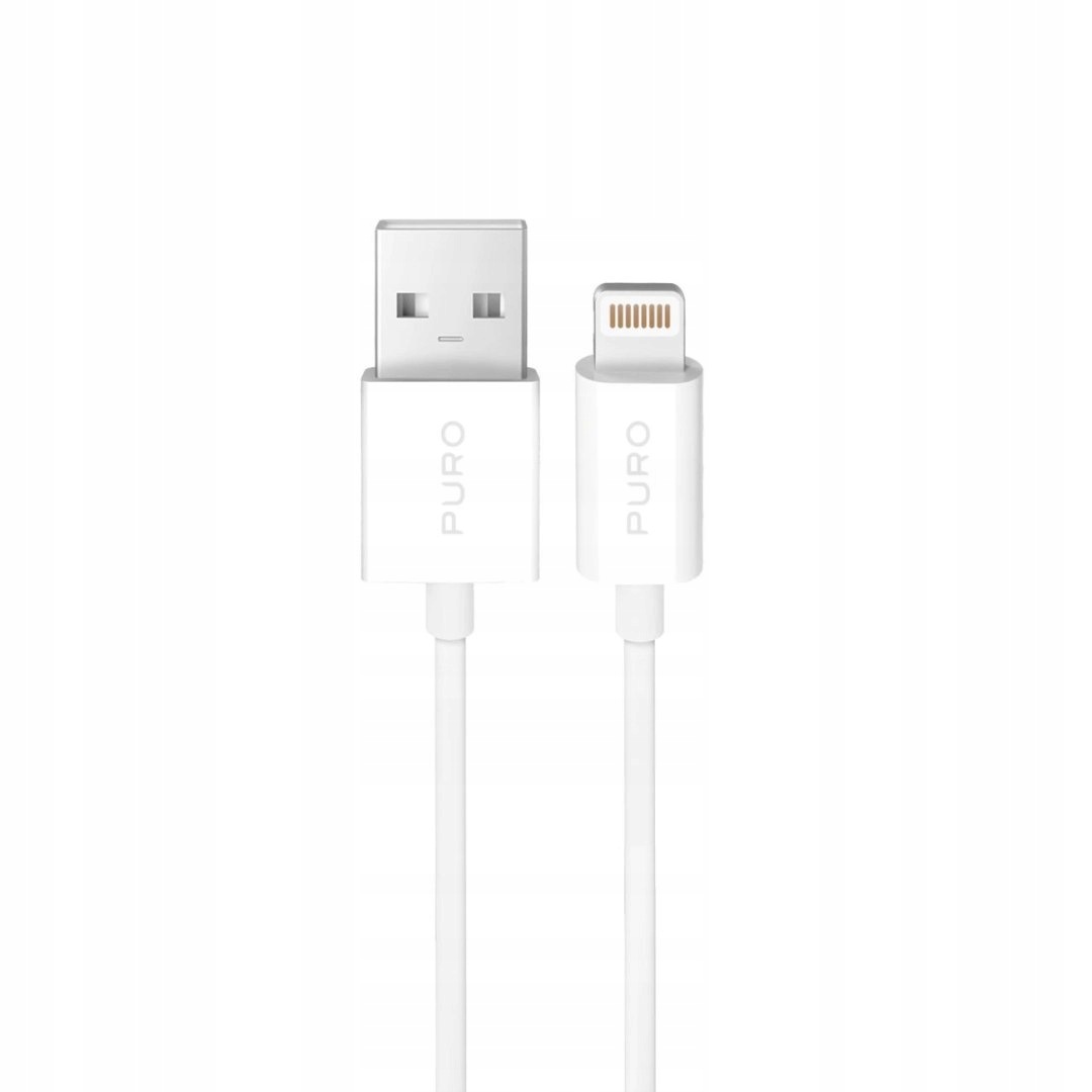 Kabel Puro Tpe 12W Usb-a Lightning 2m biały
