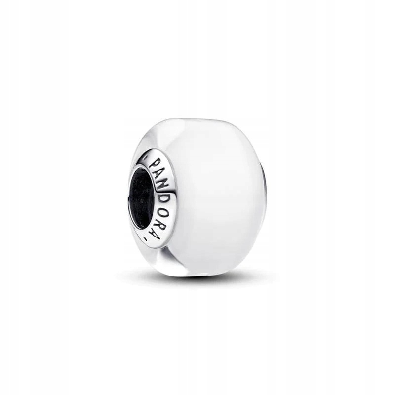 Charms Pandora Małe białe szkło murano 793118C00
