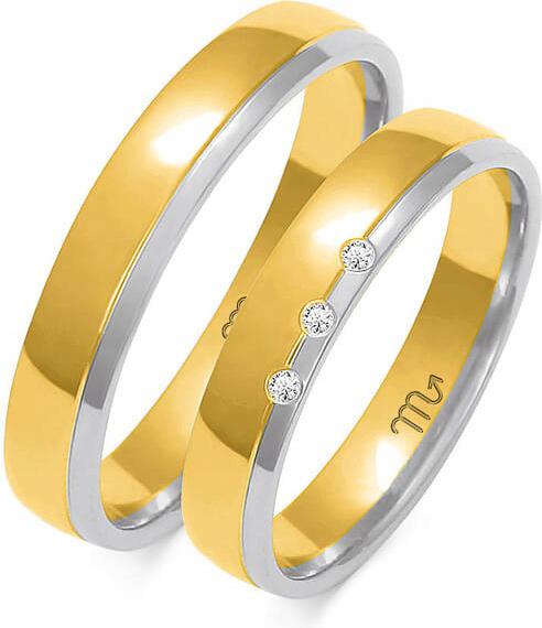 Svatební prsten se zlatým diamantem 585, velikost 8 9 10, jedinečný model gravírování