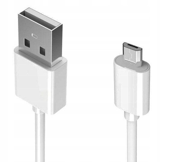Kabel Dunlop Usb microUSB typ B 1 m biały