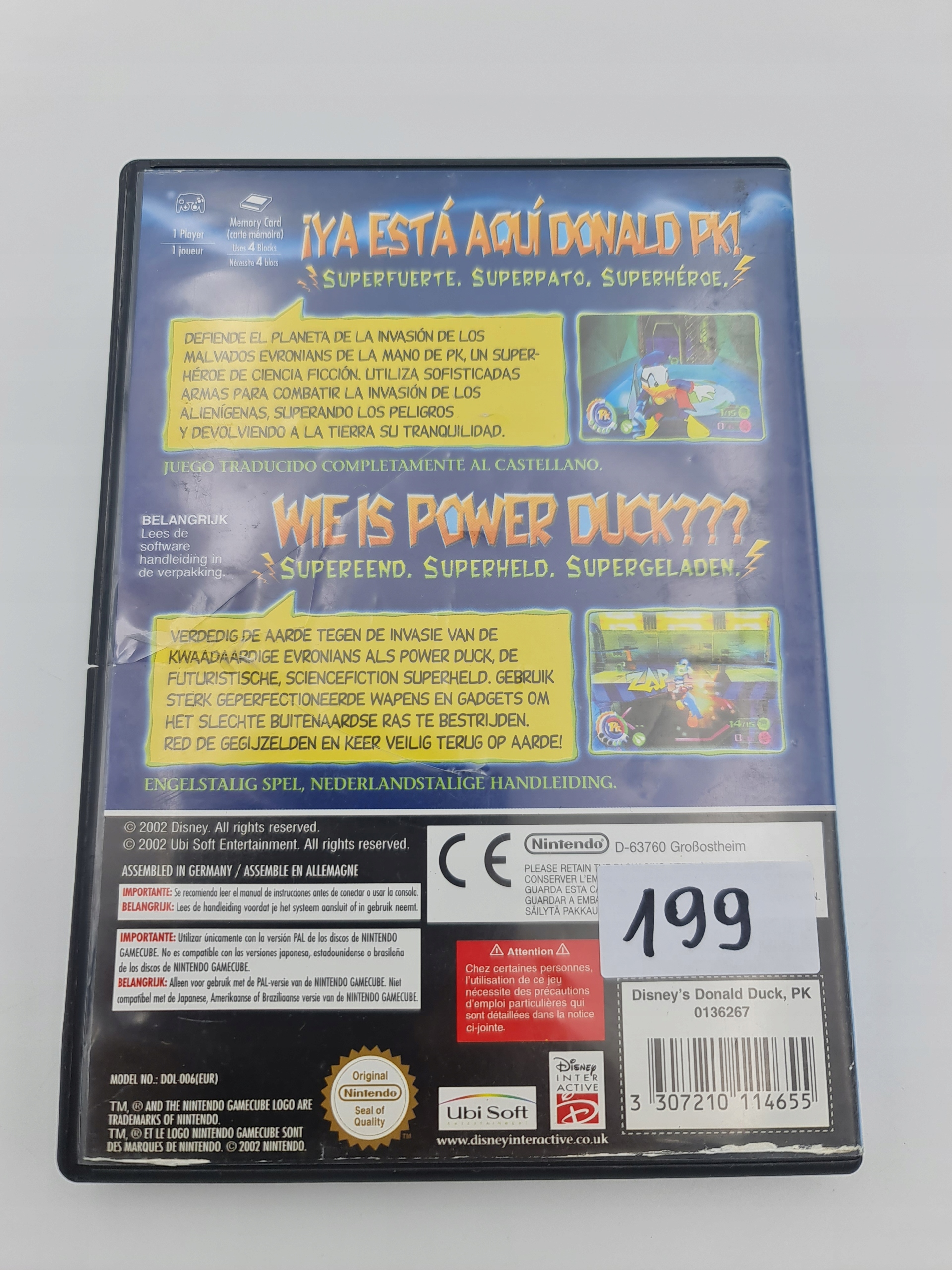 NINTENDO GAMECUBE DONALD DUCK PK Platforma Nintendo GameCube