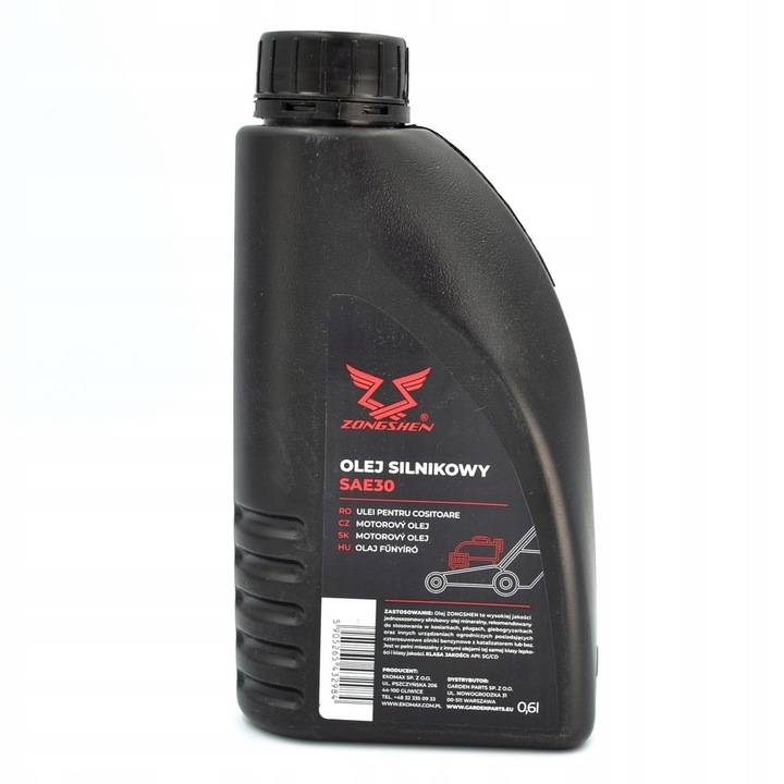 OLEJ ZONGSHEN DO KOSIAREK SAE30 0.6L SILNIKOWY Typ olej