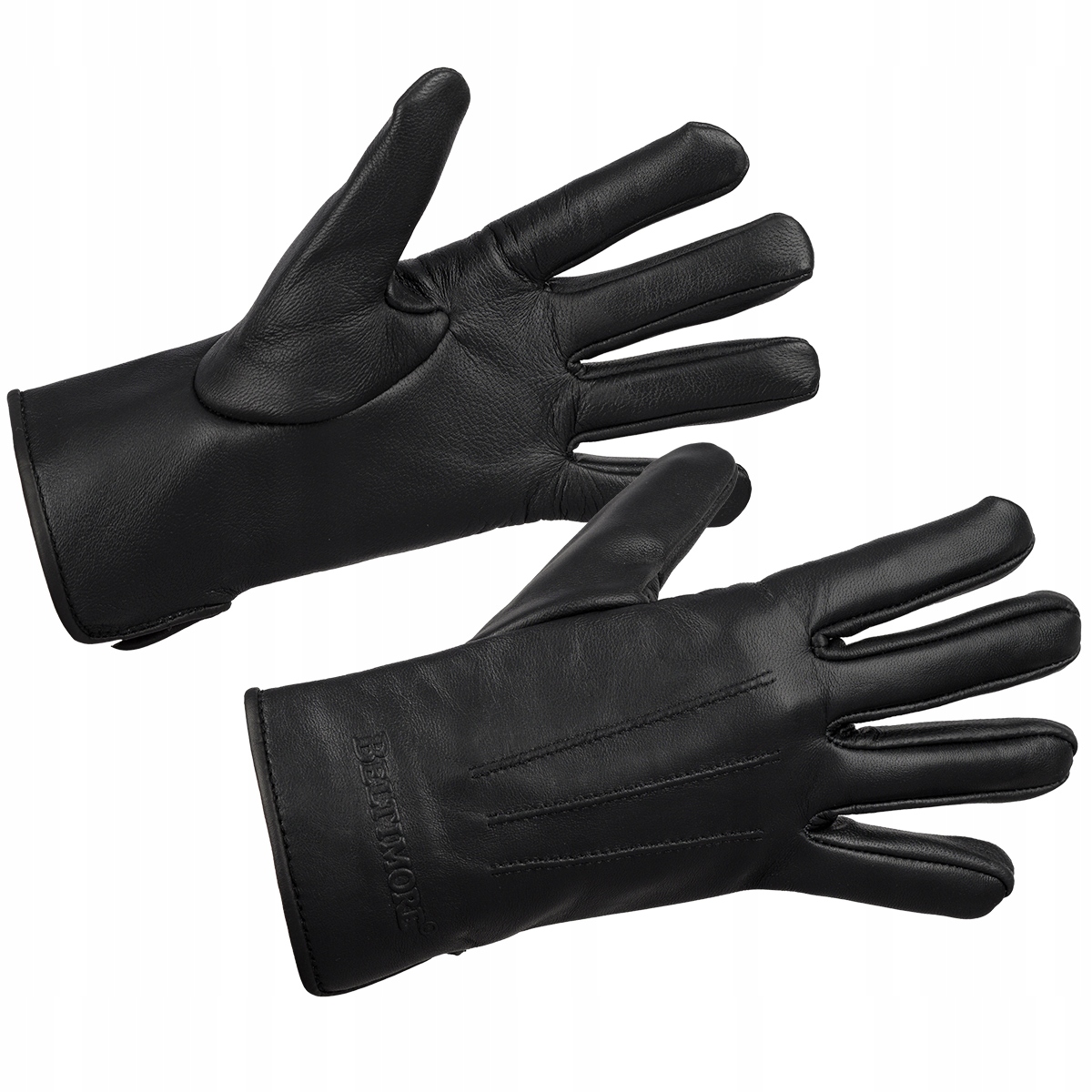 Rękawiczki skórzane męskie polar klasyczne pięciopalczaste ciepłe BELTIMORE Kod producenta K32_XL