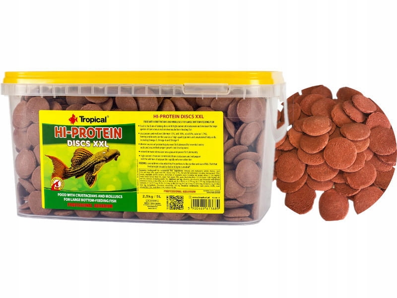 Levně Tropical hi-proteinový disk xxl kbelík 5 l 2,5 kg