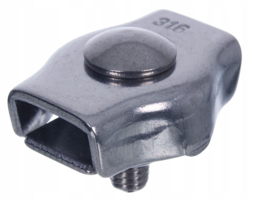 ZACISK DO LIN SIODEŁKOWY NIERDZEWNY POJEDYNCZY 5MM