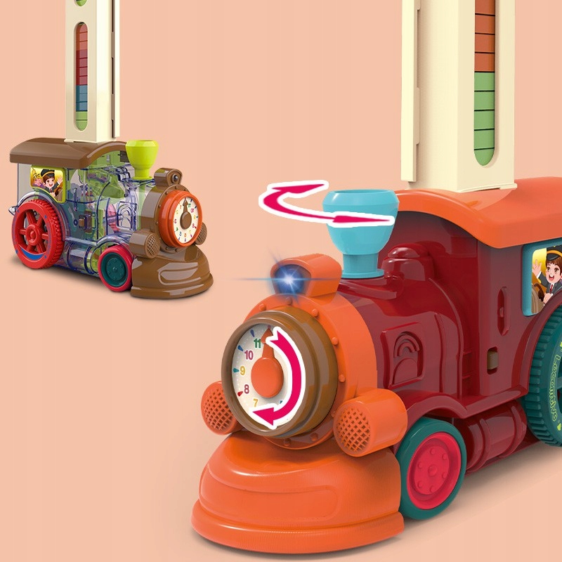 INTERAKTYWNA KOLOROWA CIUCHCIA POCIĄG UKŁADA DOMINO KLOCKI POCIĄG WOOPIE Rodzaj pojazdu Zestawy