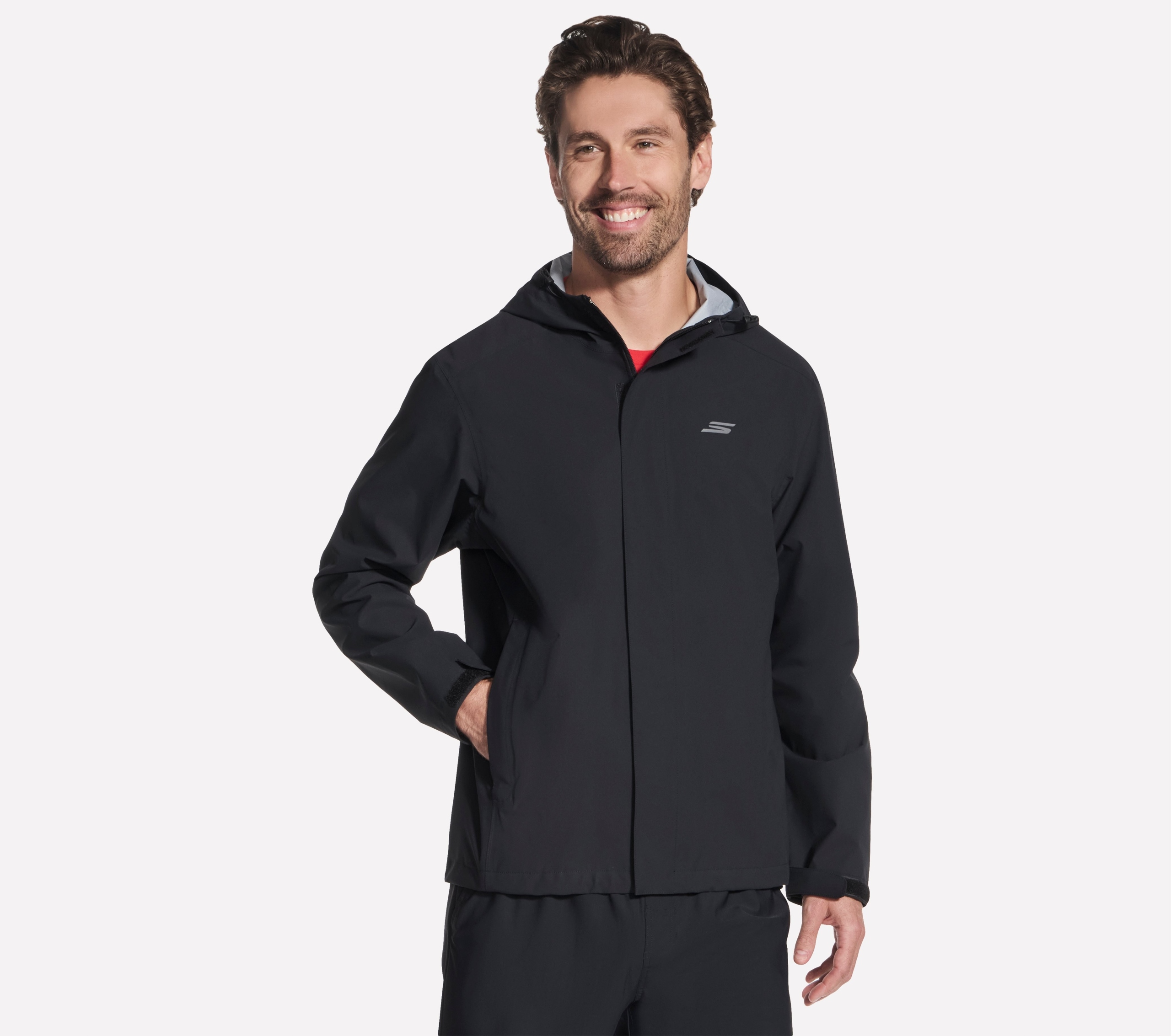 Pánská nepromokavá bunda Skechers Premier černá JA347 Blk