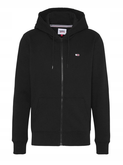 Tommy Jeans mikina černá se zapínáním na zip, černá, Velikost M