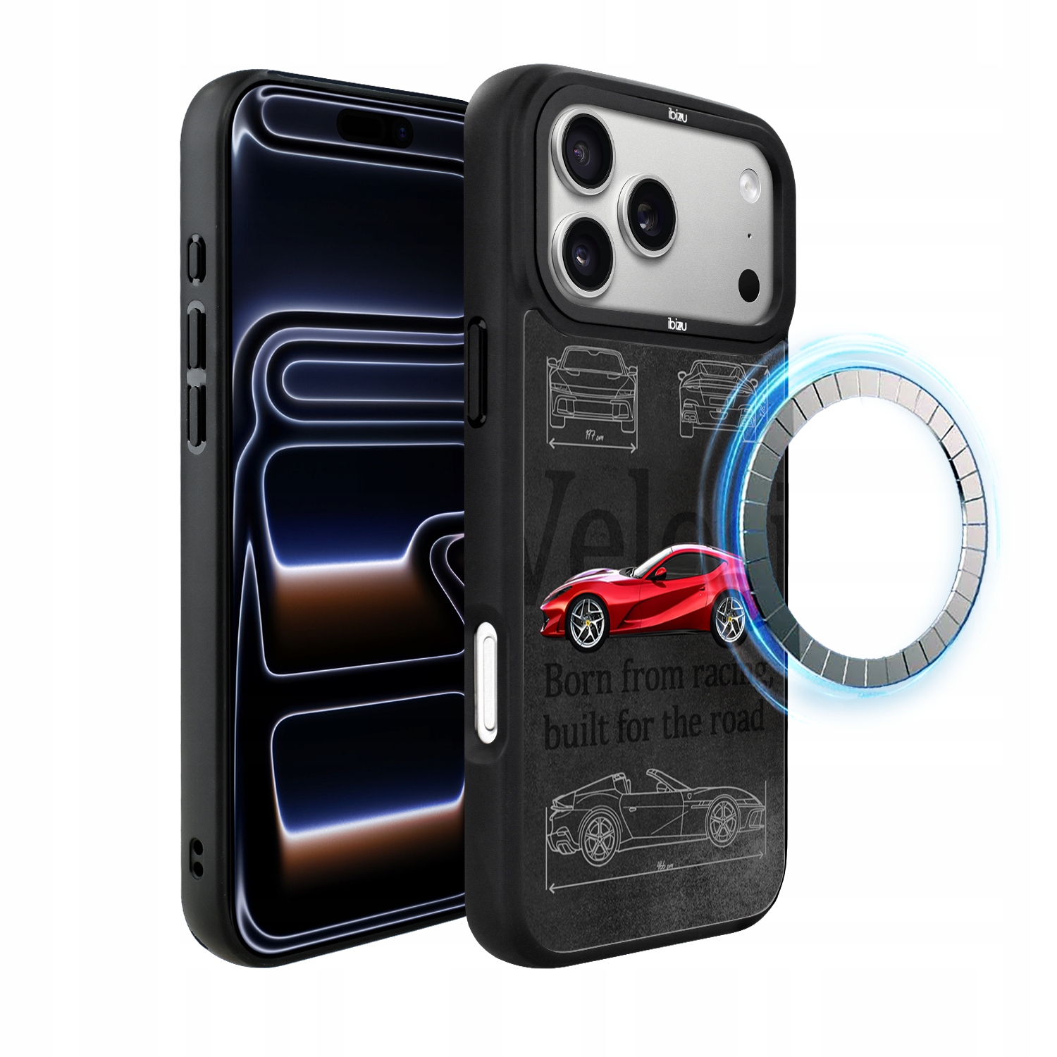 Etui iPhone 17 Pro Max Ibizu DropGuard Matt z MagSafe, 812 Superfast