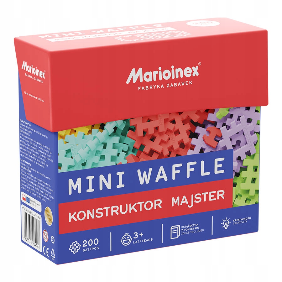 

Mini Waffle Klocki Majster 200 El Marioinex