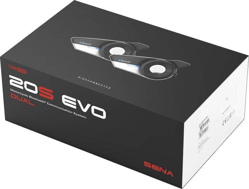 Motocyklový Interkom Sena 20S Evo Bluetooth 4.1 2 Km 2 Sady 20S-EVO-11D