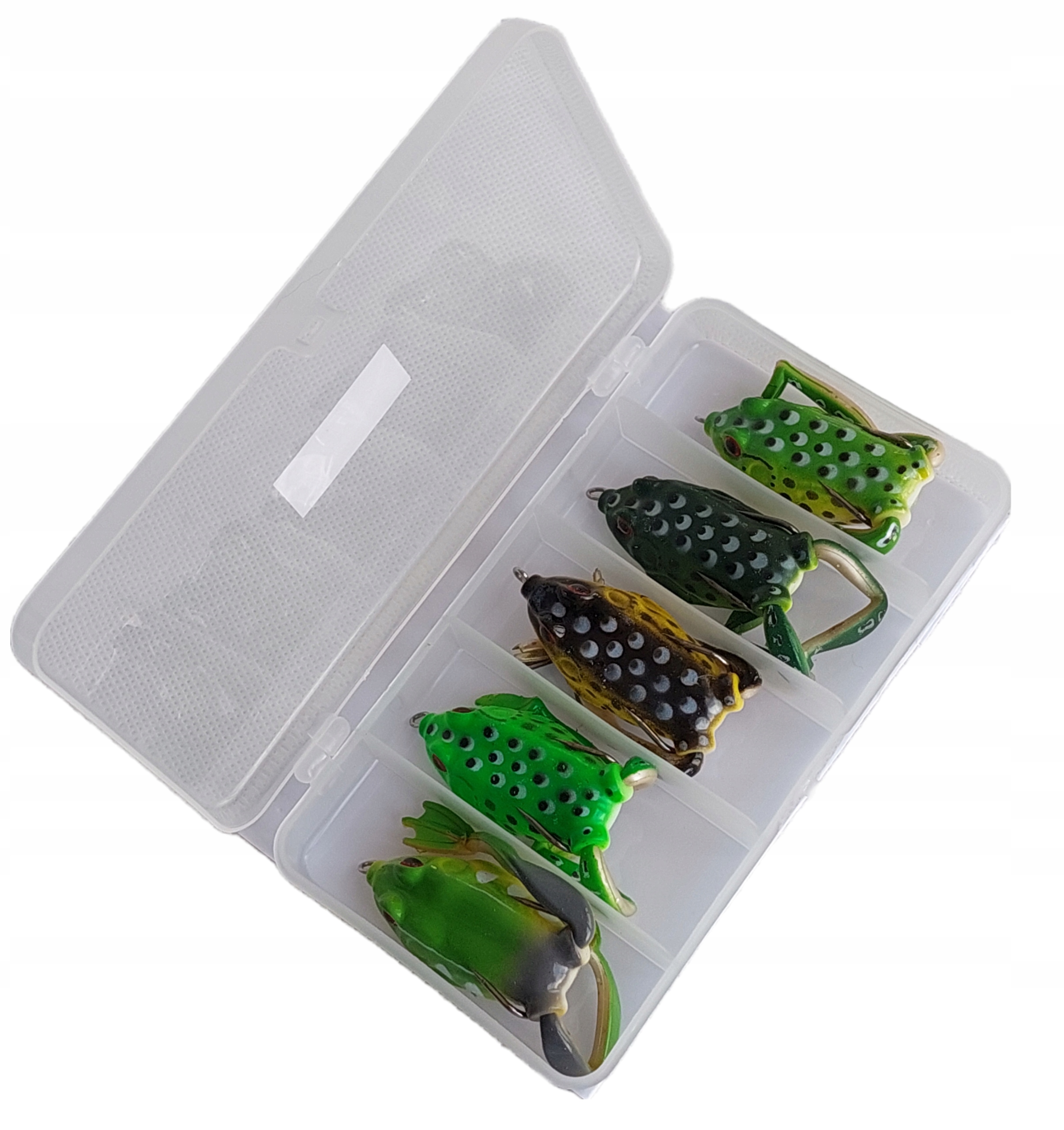 

Żaba gumowa antyzaczepowa 3D zestaw 5 szt+ pudełko