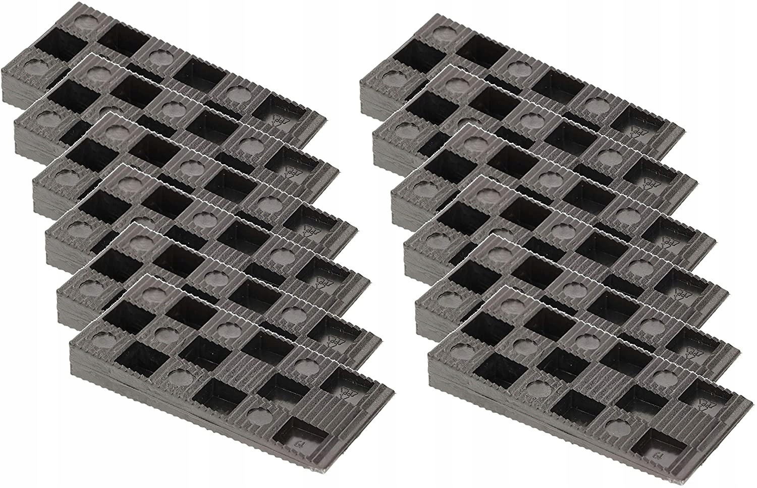 KLINY 25 SZT MONTAŻOWE DO OKIEN DRZWI 95 MM CZARNE