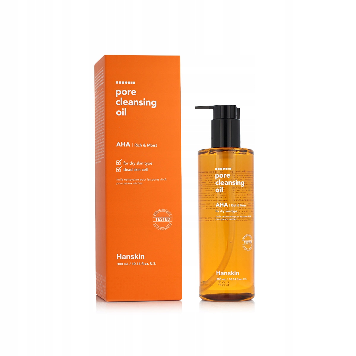 Hanskin Pore Aha Rich & Moist Cleansing Oil 300 ml