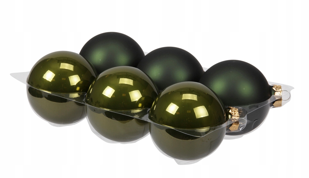 

Szklane Bombki Bombka Ze Szkła 8cm 6szt Oliwka