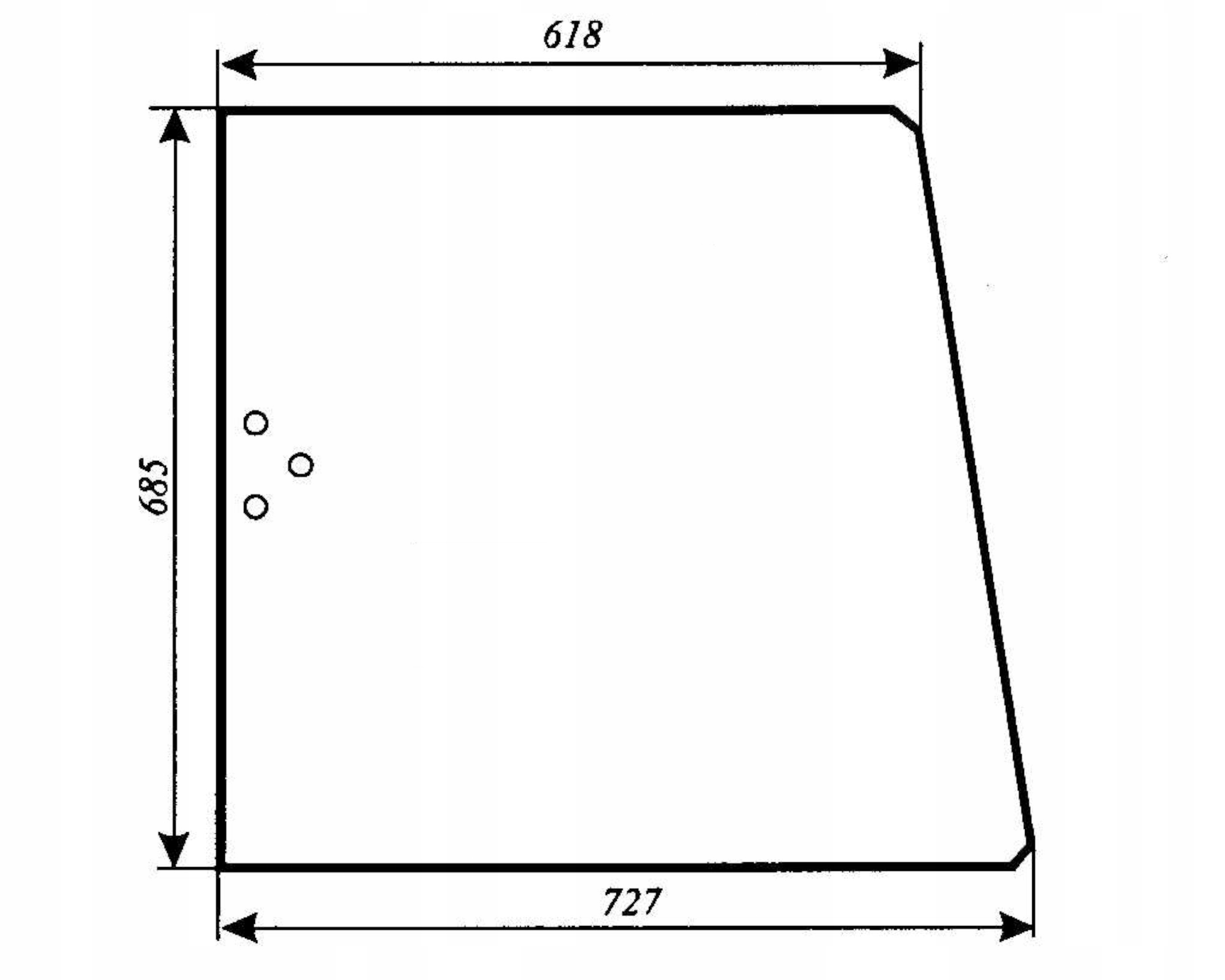 sklo Renault 461S 751.4S boční 7701350715