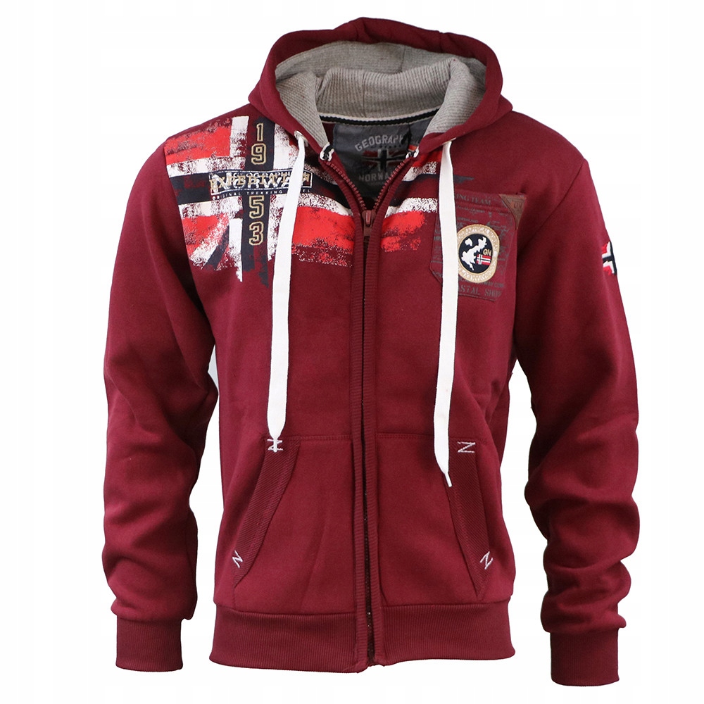 Geographical Norway mikina pánská Fespote Men 100 nadměrná velikost 6XL bor