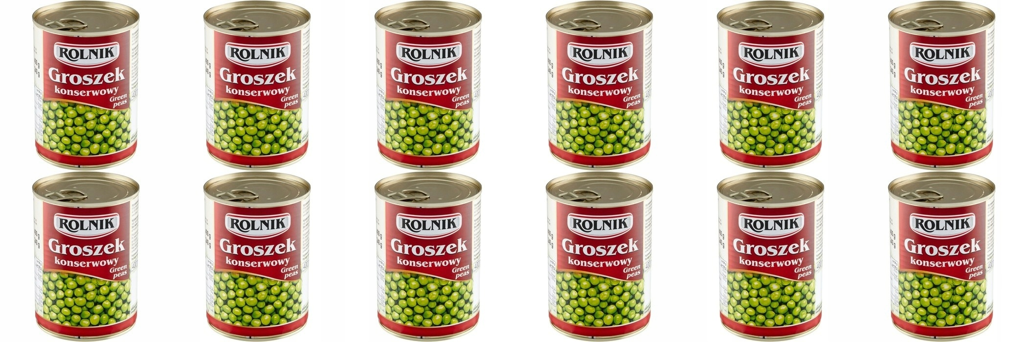 Levně 12 x 400 g Rolnik Konzervovaný hrášek Svařovací