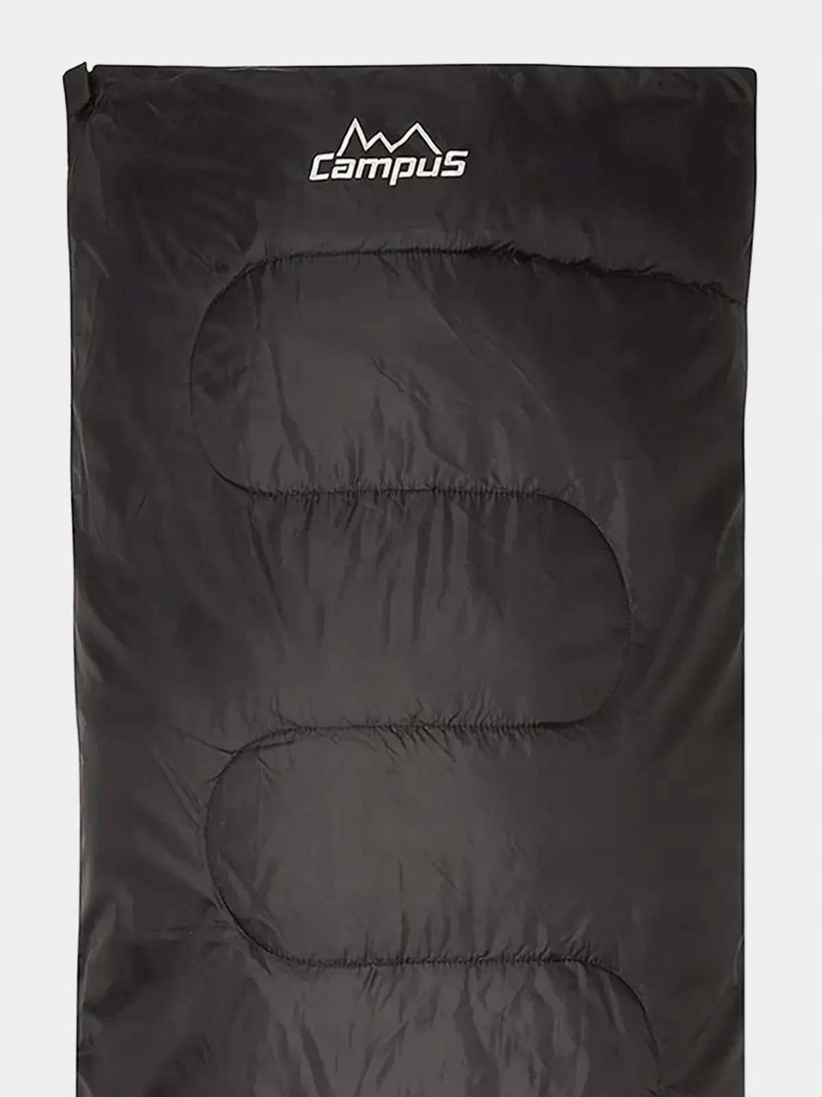 ŚPIWÓR TURYSTYCZNY CAMPUS PROSTOKĄTNY LEKKI CIEPŁY ZAMEK LEWY CUL701123200 Kolor dominujący czarny