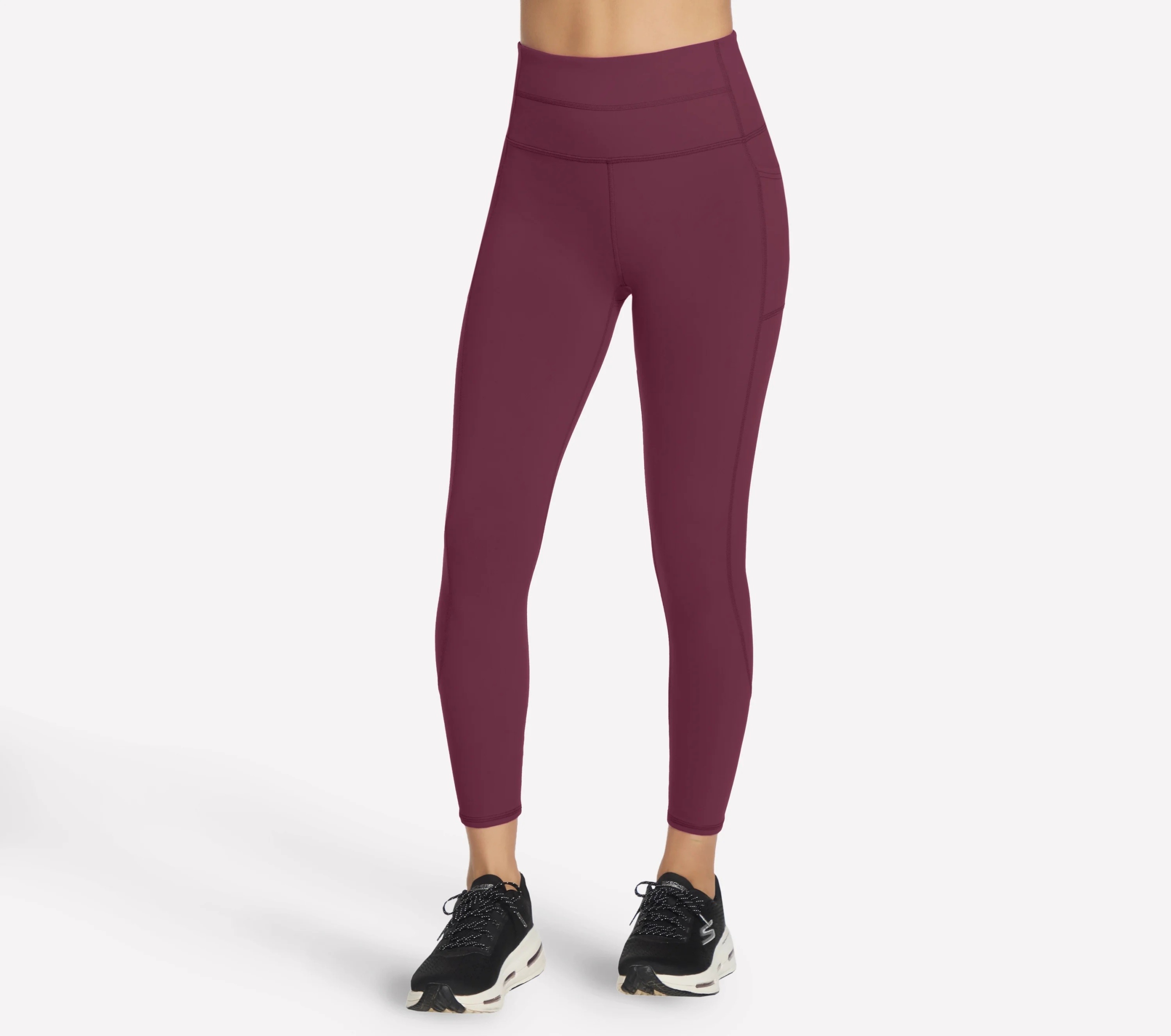 Dámské legíny Skechers Go Walk High Waisted 7/8 vínové W03LG31B Bu