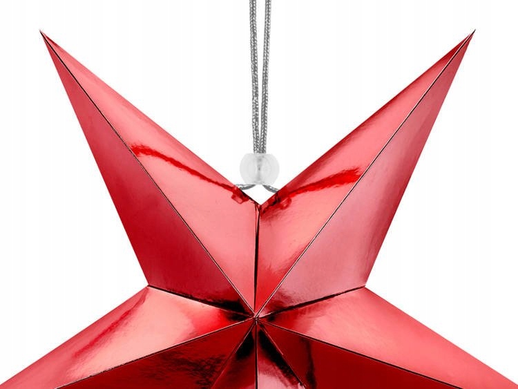 GWIAZDA PAPIEROWA PIĘCIORAMIENNA 30 cm CZERWONA Kod producenta GWP1-30-007M