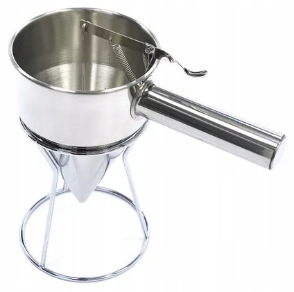 Dávkovač na těsto z nerezové oceli – 1.3 l plus dávkovací kolečko