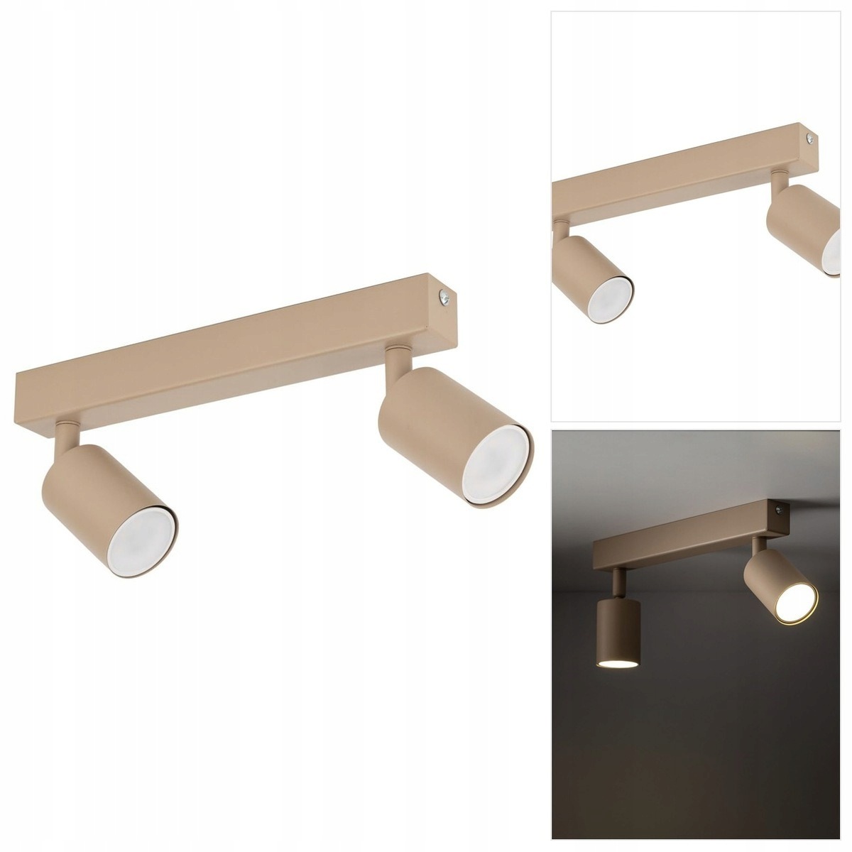 Lampa reflektorová béžová Nex pohyblivý zdroj světla do pracovny Tk Lighting