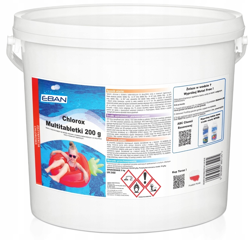 Tabletki chlorowe do basenu Ntce Chlorox Multitabletki 200g 5kg