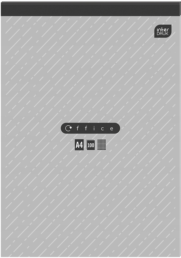 Blok biurowy w kratkę Interdruk A4 100 kartek x10 Marka Interdruk